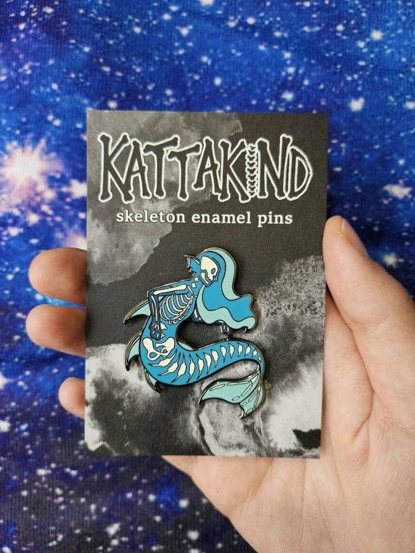 Mermaid Enamel Pin (Glow-in-the-dark)