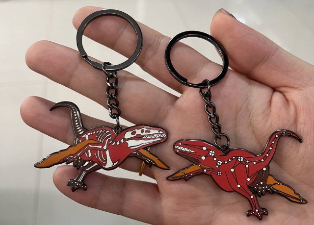 Velociraptor Keychain